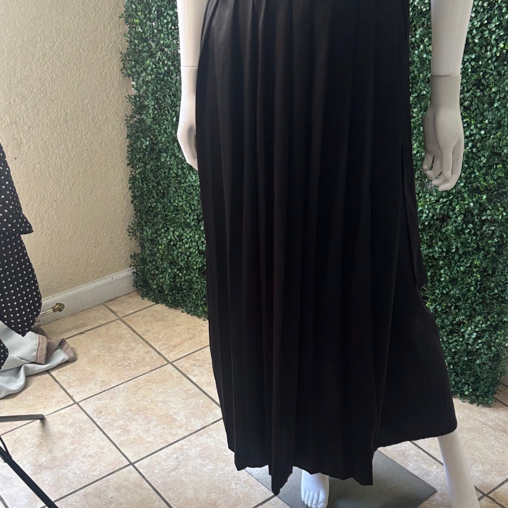 Alice Blue Black Maxi Pleated Skirt  # 59